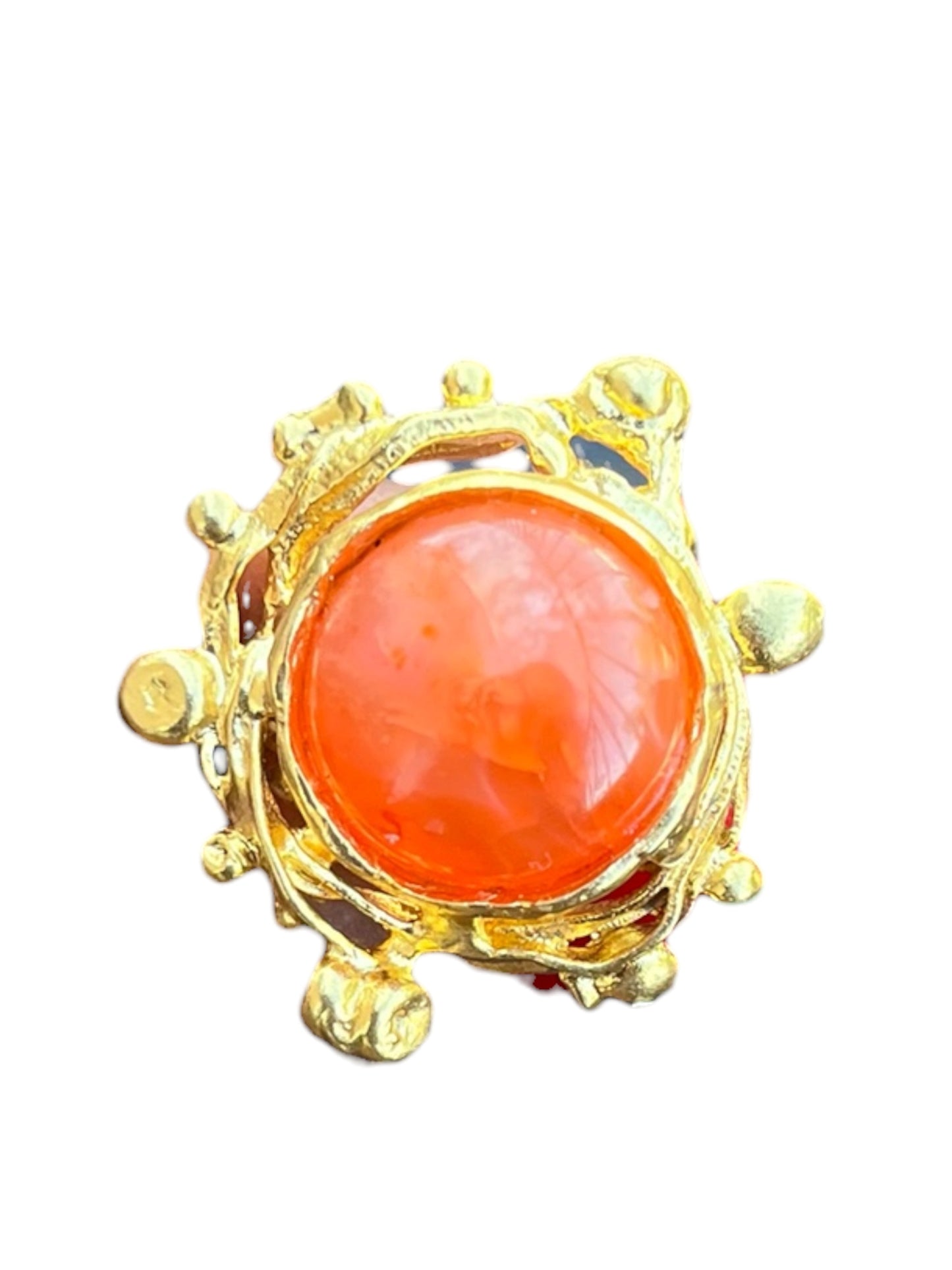 Coral Stone Ring